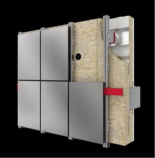 Each panel is supported by a precision-engineered system of aluminium carriers and ancillary components, which are compatible with all standard wall constructions, including concrete, blockwork, steel framing systems (SFS), and timber frames.