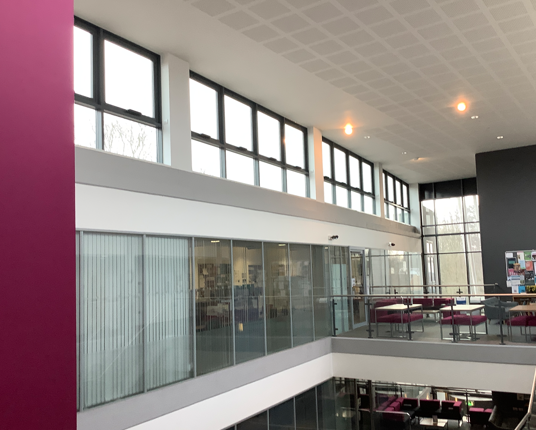 Advanced Glass integrating glazing and actuator systems to provide automated ventilation and seamless façade performance.