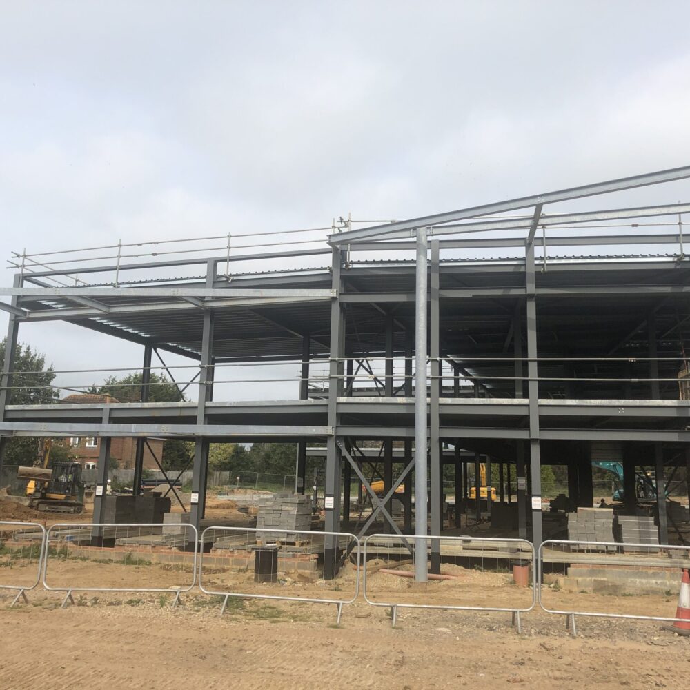 DUCO louvres and façade glazing systems at healthcare building in Worthing