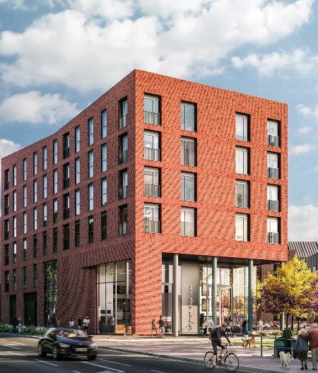 Curtain walling and aluminium windows at Collyhurst Village Manchester