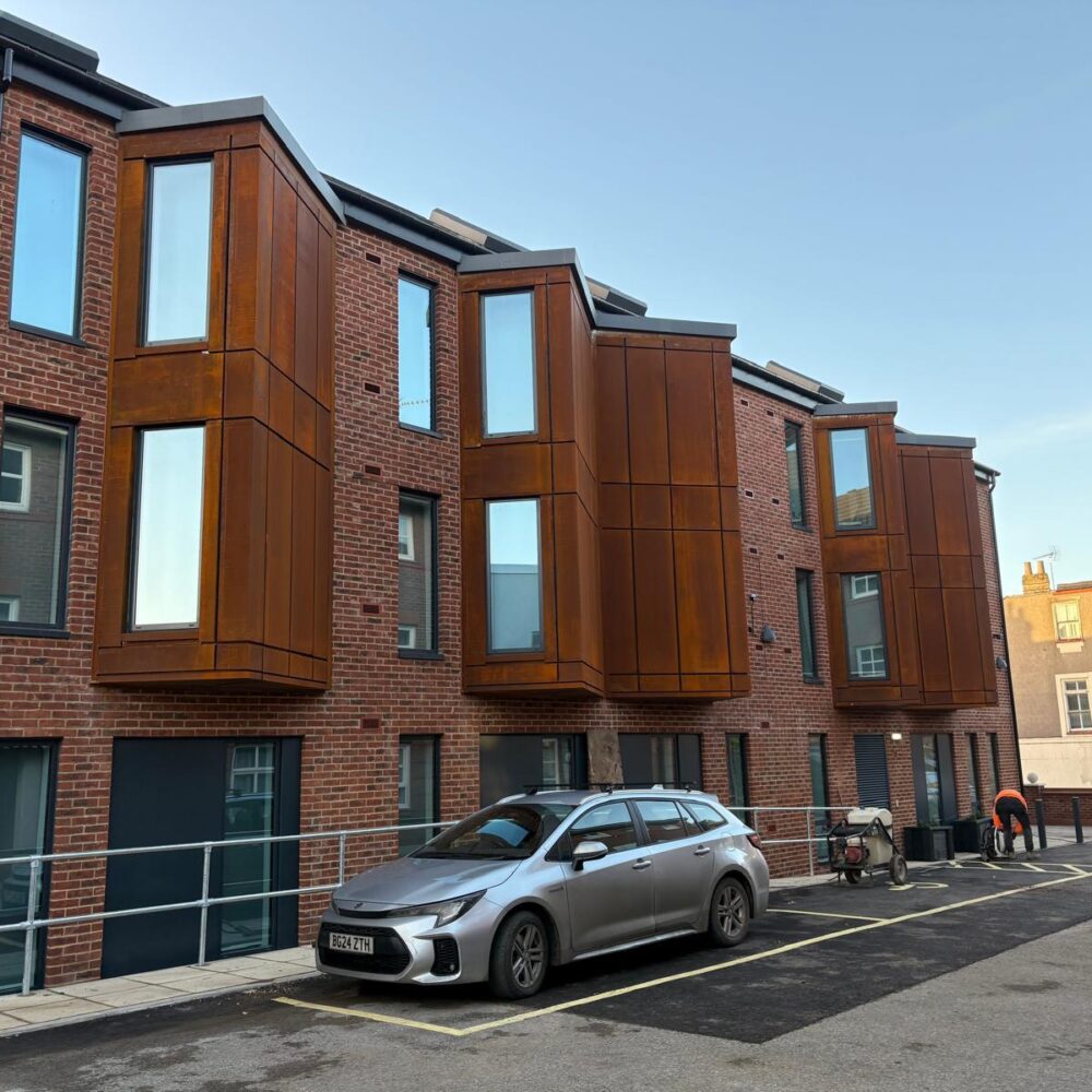 4. Aluminium windows and curtain walling at Fawcett Street residential scheme