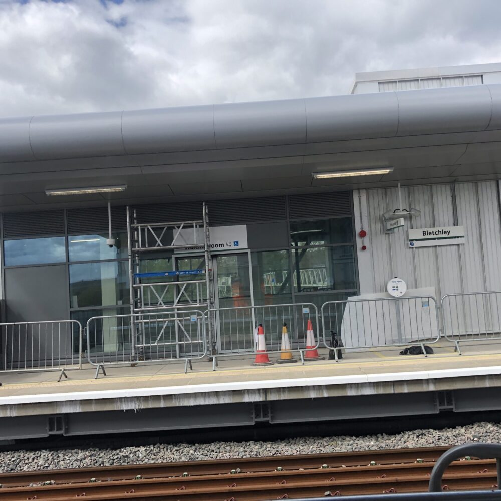 Glazing replacement and façade remediation at Bletchley railway station