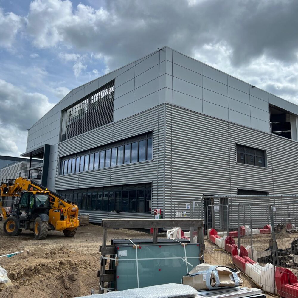 3. Commercial glazing and louvre systems at MBDA Stevenage