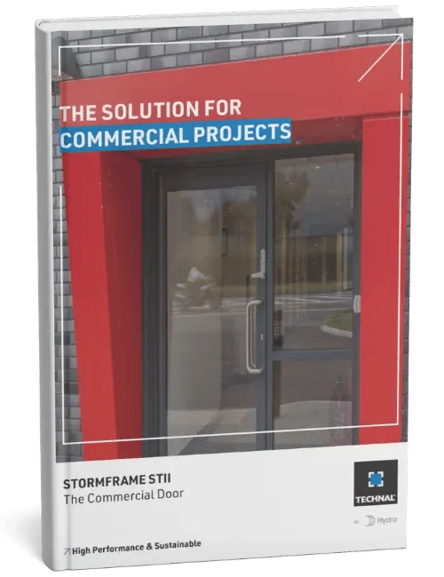 Technal Stormframe STII Commercial Doors Mockup